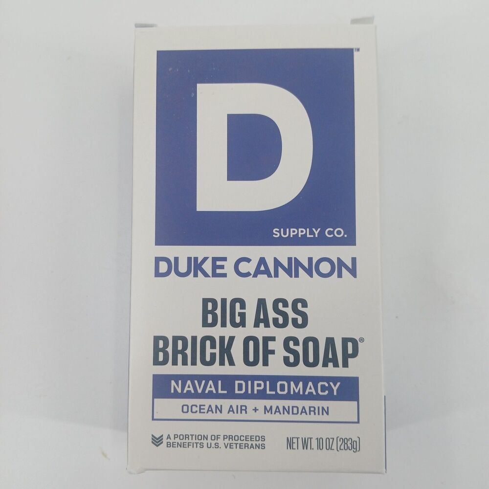 duke cannon Naval Diplomacy Big Ass Brick of Soap Ocean Air + Mandarin bar soap
